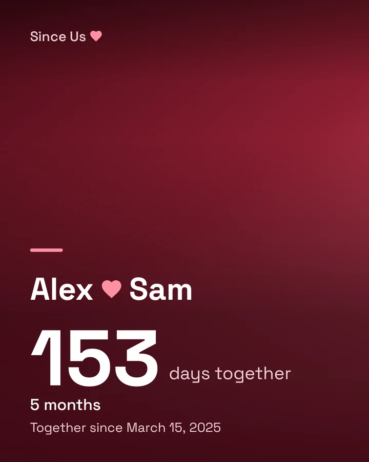 Share picture with names and days together